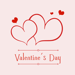 Happy Valentines Day Vector Illustration Design 