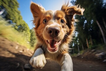 Obraz premium Very happy dog