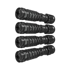 Metal abstract shape, 3d render © neurostructure