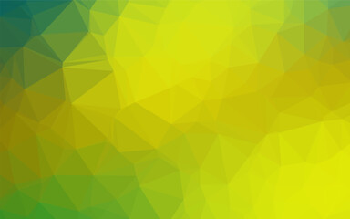 Light Green, Yellow vector abstract mosaic backdrop. Shining colored illustration in a Brand new style. Brand new style for your business design.