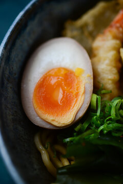 boiles egg ina plate