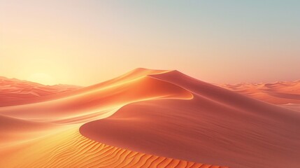 Fototapeta na wymiar Beautiful abstract background suitable for photo wallpaper with the image of an endless desert