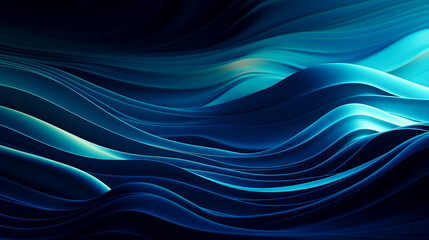 Fototapeta premium Abstract Ocean Waves Pattern in Shades of Blue created with Generative AI technology