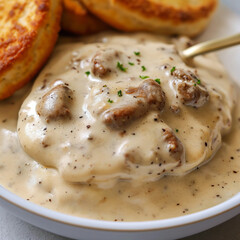 biscuits and sausage gravy