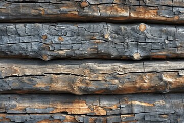 Charred wood texture