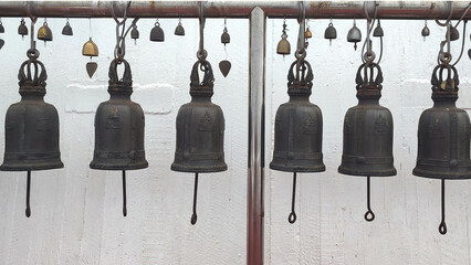 old bells in a Buddhist temple