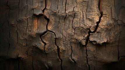 Cracked Weathered Tree Bark Texture