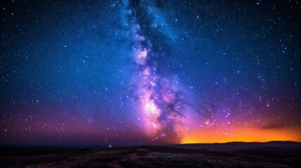 Amazing view of the night sky