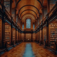 Fototapeta na wymiar The Trinity College Library is a library of Trinity College, Dublin, Ireland