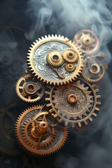 The intricate beauty of mechanical gears