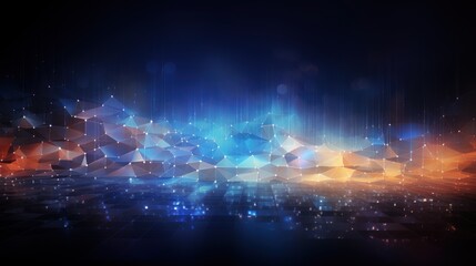 Obraz premium Innovation in Modern IT Technology Abstract Particle Background