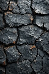 Cracked Dark Stone Background