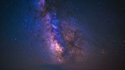 Fototapeta premium Amazing view of the night sky and stars in the Milky Way galaxy