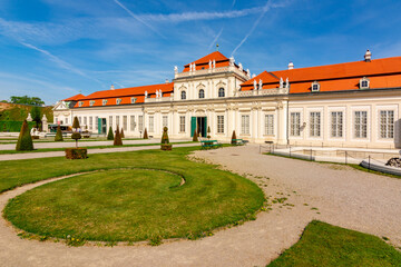 Lower Belvedere palace in Vienna, Austria
