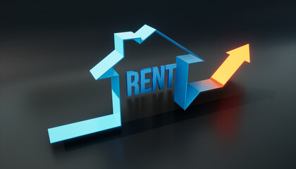 Rents going Up, Rise of rent Background 