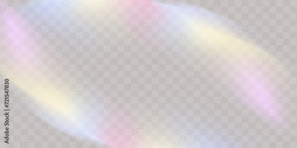 Wall mural a set of colourful vector lens, crystal rainbow light and flare transparent effects.overlay for back