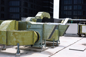 Air ventilation , Air conditioning system of building