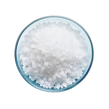 Epsom Salt Crystals for Baths.. Isolated on a Transparent Background. Cutout PNG.