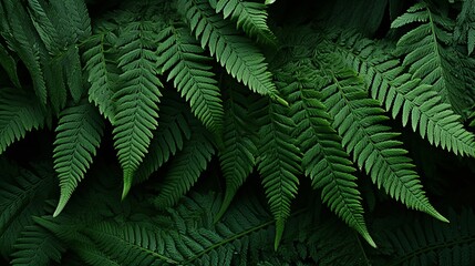 Fototapeta na wymiar Fern leaves that grow in tropical climates