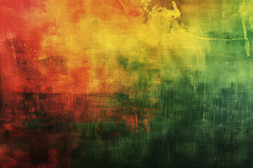 Abstract art background. Modern multicolored art painting canvas texture. Black, red, yellow, green...