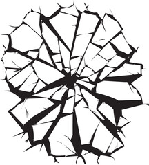Discordant Dimensions Vector Art of Shattered GlassKaleidoscopic Catastrophe Broken Glass Vector Ex