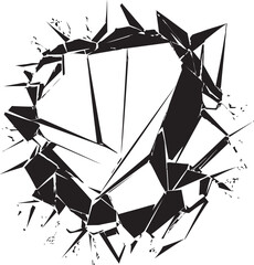 Prism Prismatica Abstract Glass Shard VectorEphemeral Elegance Broken Glass Vector Harmony