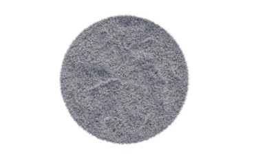 decorative rug for the interior isolated on white background, home decor, 3D illustration, cg render