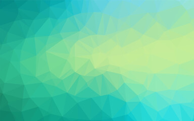Light Green, Yellow vector low poly cover. A vague abstract illustration with gradient. Textured pattern for background.