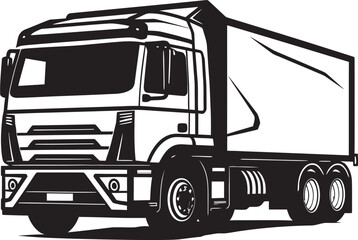 Professional Commercial Truck Vector Design Blueprint in Motion Blueprint in MotionVector Graphics 