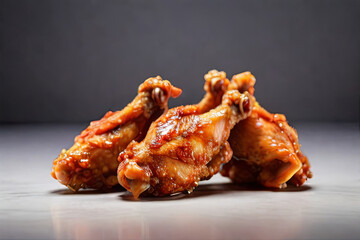 Indulge in the savory celebration of International Chicken Wing Day with a tempting display of perfectly isolated and mouthwatering chicken wings.