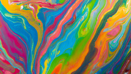 Colorful background pattern illustration. Paint streaks. Generative AI