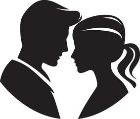 Expressions of Affection Couple Vector Art StylesJourney of Love Couple Vector Illustration Concept