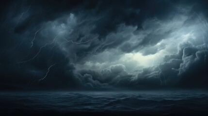 Stormy Skies: Dark Cloudy Background in the Rainy Season - A Moody Depiction of Nature in the Midst