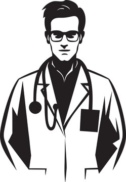 Illustrating Healthcare Depicting Doctors Through ArtThe Pencil and the Stethoscope Doctor Illustra