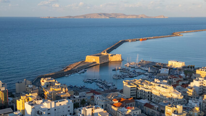 Fototapeta na wymiar The Port of Heraklion Crete Greece 