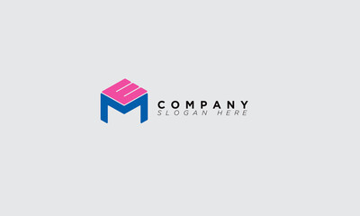 EM creative and coloful logo for banding and company icon