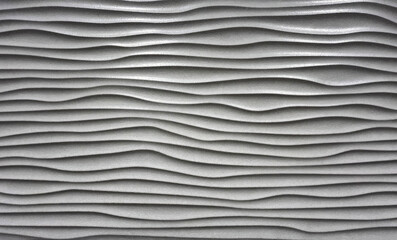 White ceramic tiles with relief wave texture