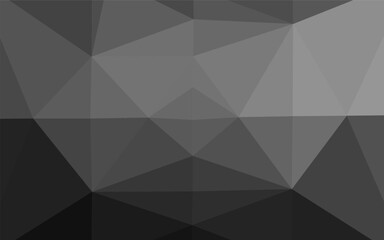 Light Silver, Gray vector polygon abstract layout. A sample with polygonal shapes. Template for a cell phone background.