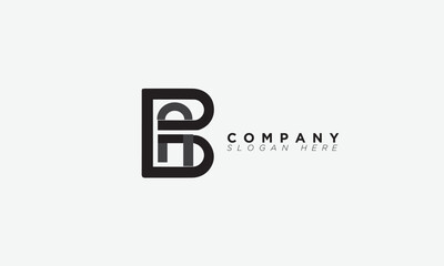 BA Alphabet letters Initials Monogram logo 