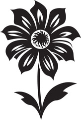 Enigmatic Midnight Garden Sonata Vectorized BloomsObsidian Inked Botanical Melody Blackened Vectors