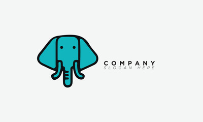 elephent creative and coloful logo for banding and company icon