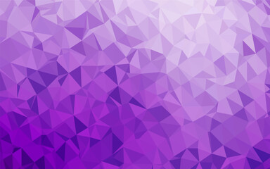 Light Purple vector low poly cover. Glitter abstract illustration with an elegant design. New texture for your design.
