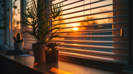 Two potted plants sitting on a window sill. Perfect for adding a touch of nature to any indoor space