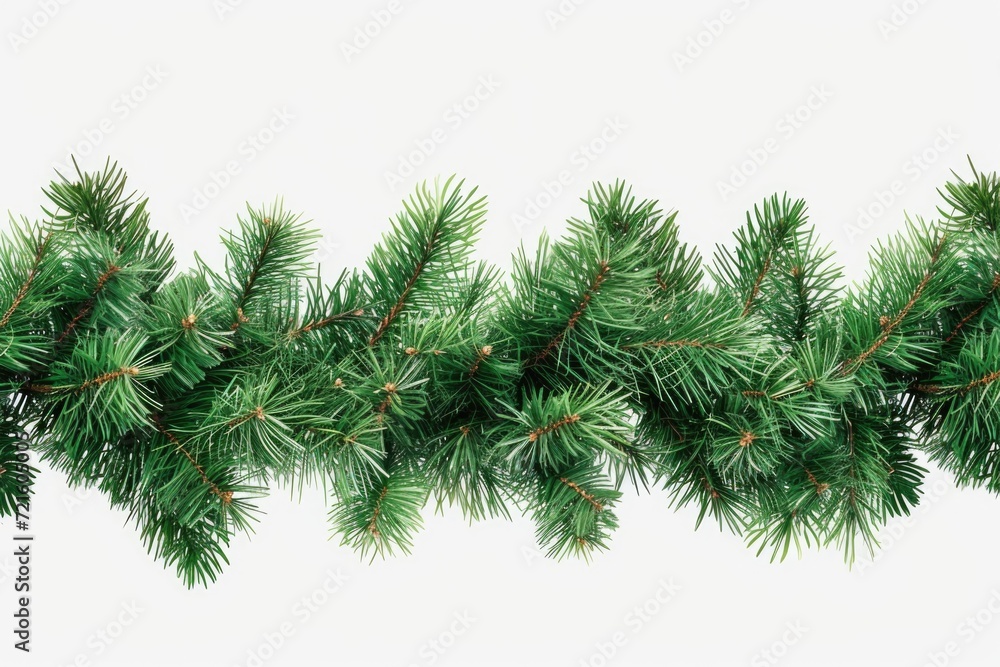 Poster A detailed close-up view of a pine tree branch. This image can be used for nature-themed designs or to depict the beauty of the outdoors