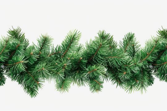 A detailed close-up view of a pine tree branch. This image can be used for nature-themed designs or to depict the beauty of the outdoors