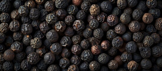 Obraz premium Closeup Black Pepper Balls Texture on Background