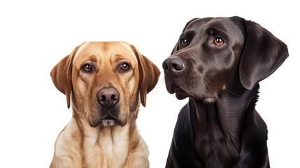 Two dogs sitting side by side. Perfect for pet lovers and animal-themed designs