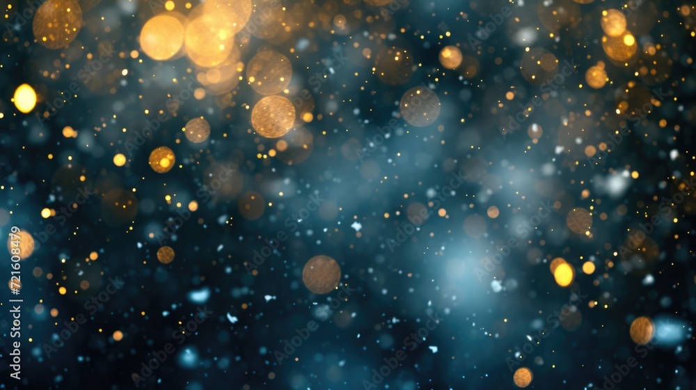 Poster a blurry image capturing a snow covered area. perfect for winter-themed designs or creating a dreamy