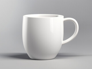 Obraz premium white cup isolated on white