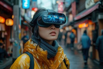 Augmented Reality in Daily Life: Illustrate how augmented reality enhances various real-world activities.